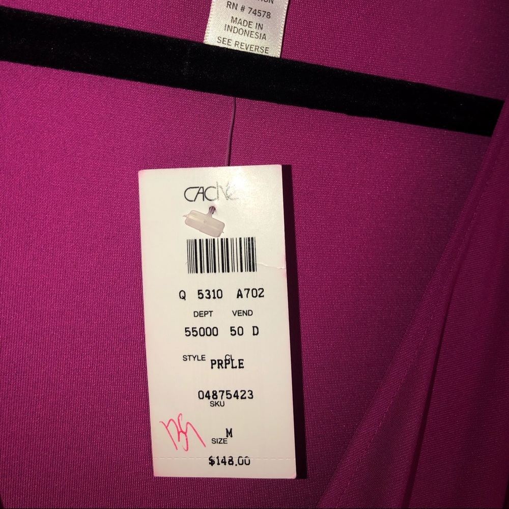 Cache purple wrap dress - Picture 3 of 3